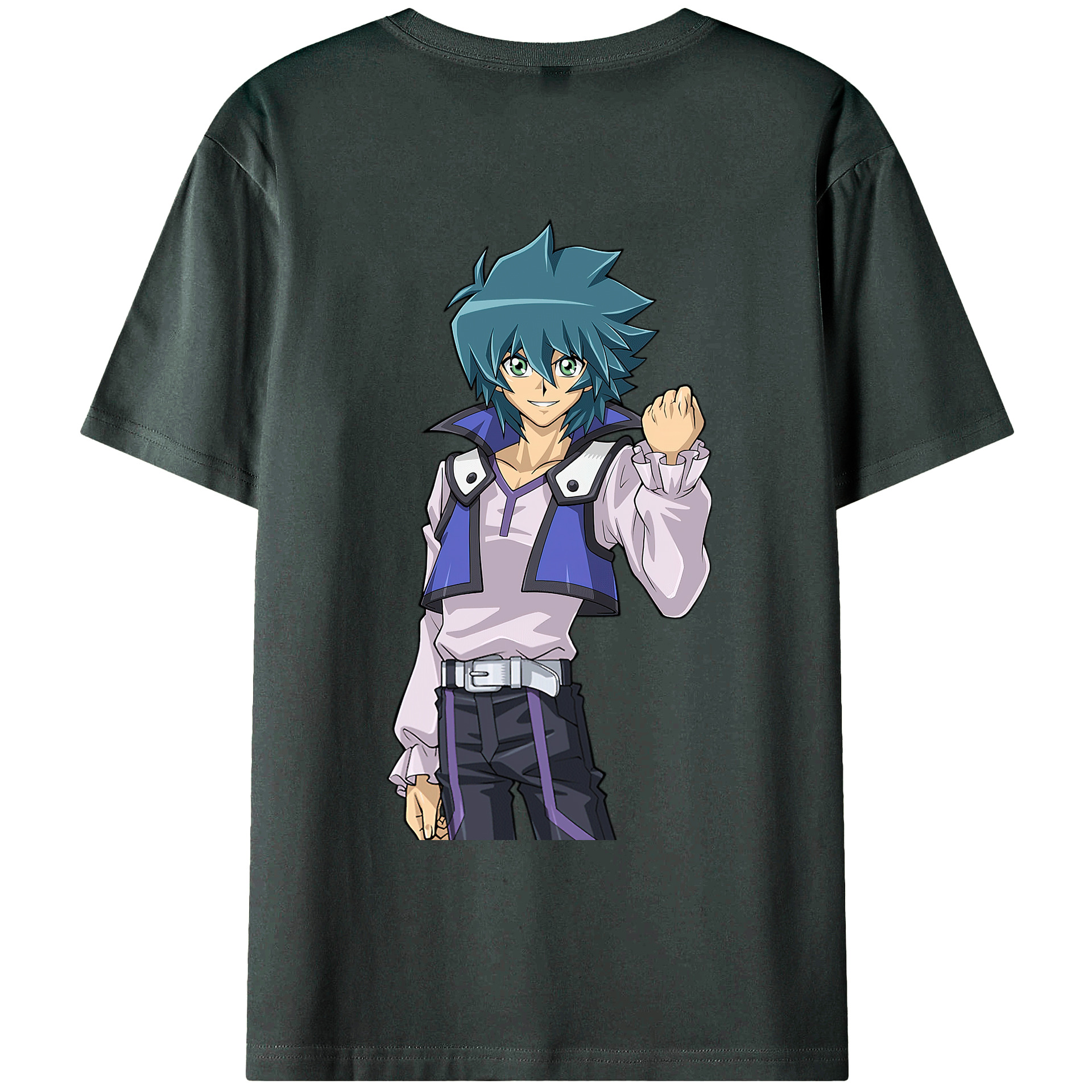 （画像用） 遊☆戯☆王 Yu-Gi-Oh! 綿100％ メンズ半袖Tシャツ（バックプリント） 通気性